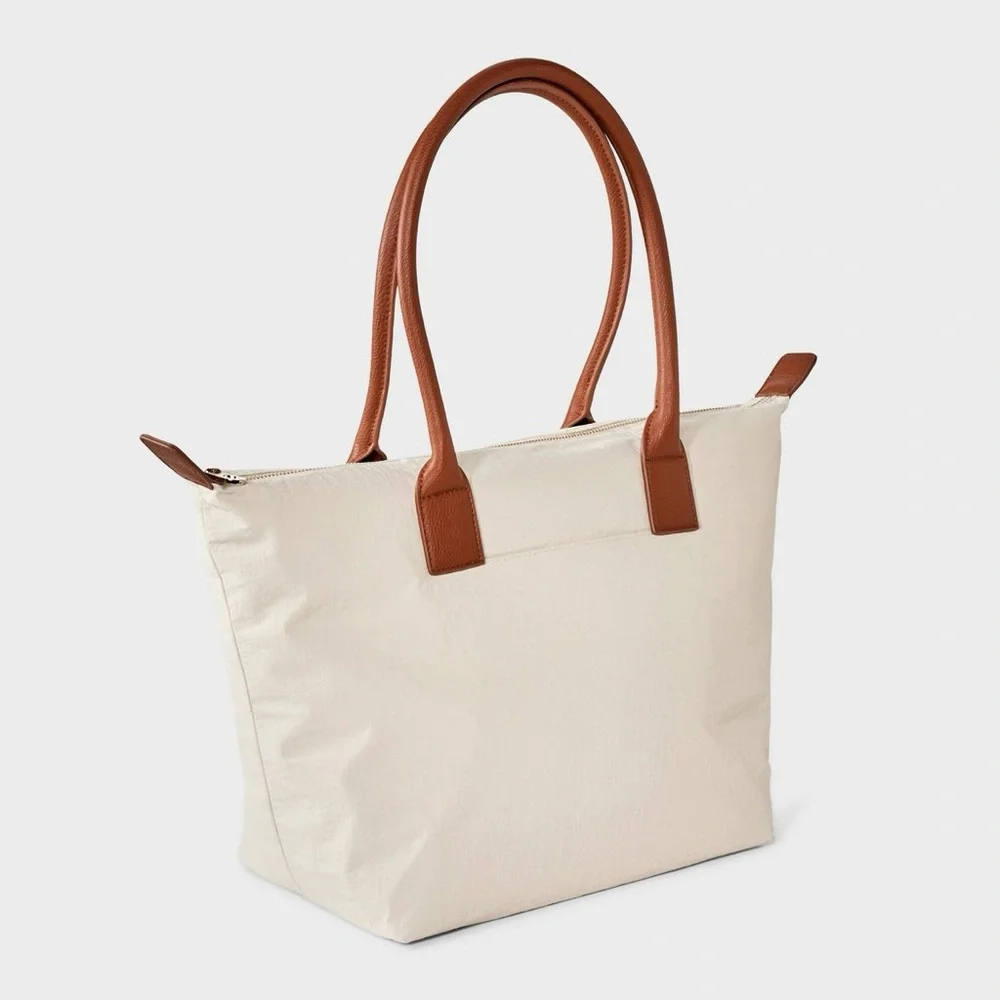 Universal Thread Foundational Tote Handbag-Beige - Picture 3 of 4